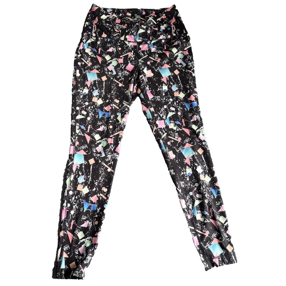 Zelos Womens Athletic Multicolored Capri Leggings Size Medium Workout Yoga Wear‎ - Picture 1 of 6